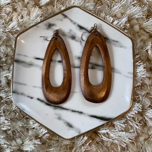 Wooden Dangle Earrings
